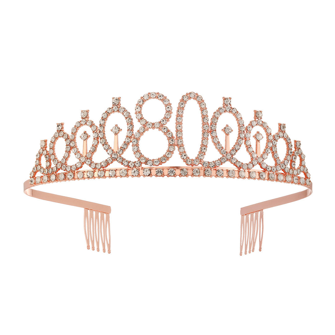 Women's Crystal-Embellished Tiara with Elegant Design Bowlift