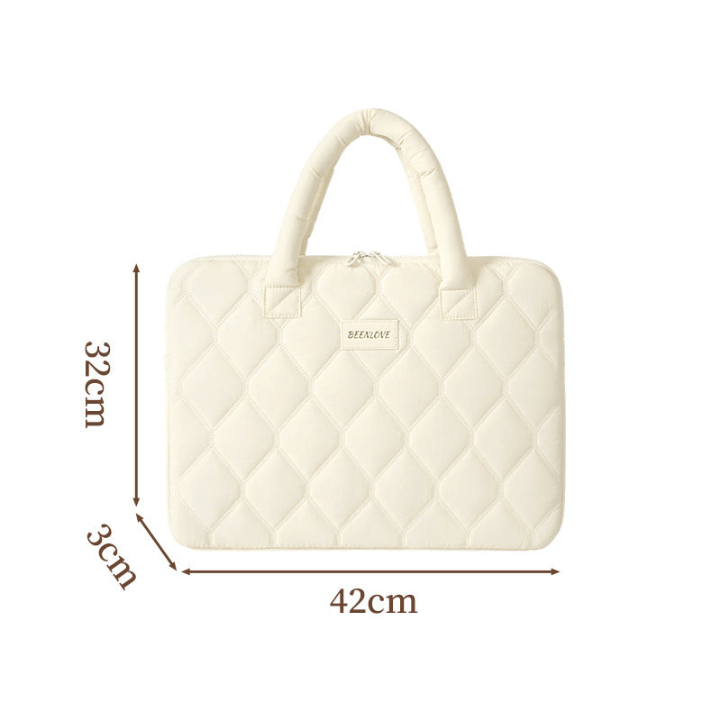 Quilted Laptop Briefcase Bowlift
