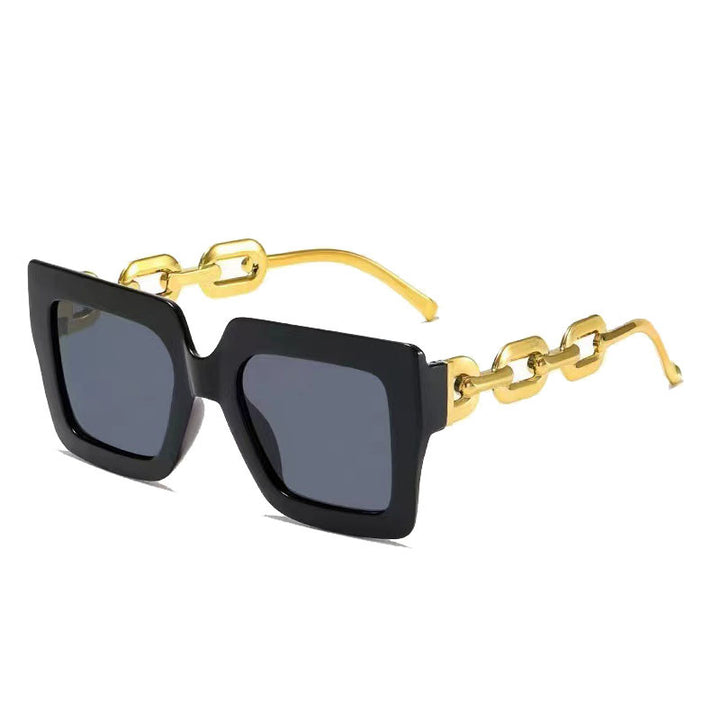 Women's sunglasses with eye-catching chain frame Bowlift