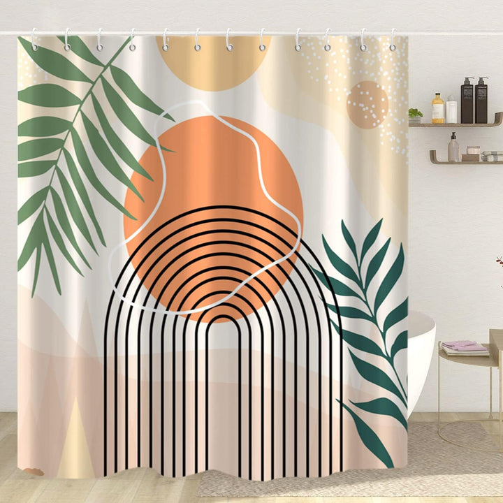 Floral Print Shower Curtain Bowlift