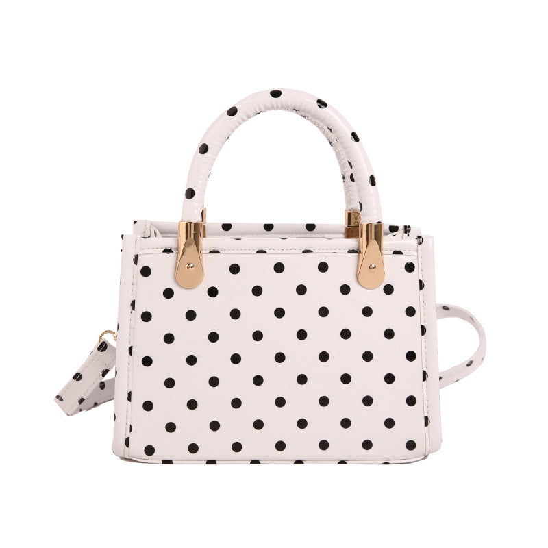 WoChic Polka Dot Handheld Satchel Bag Bowlift