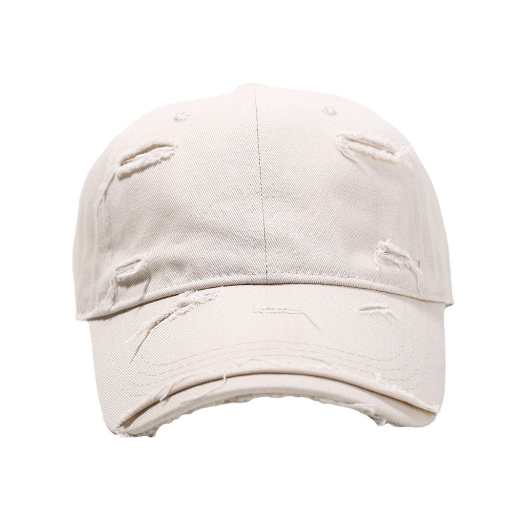 Men's Distressed Classic Cotton Baseball Cap Bowlift