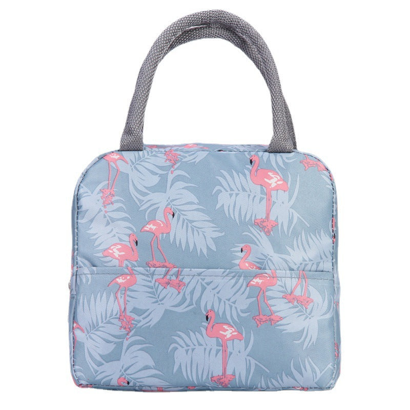 Insulated Flamingo-Themed Lunch Bag