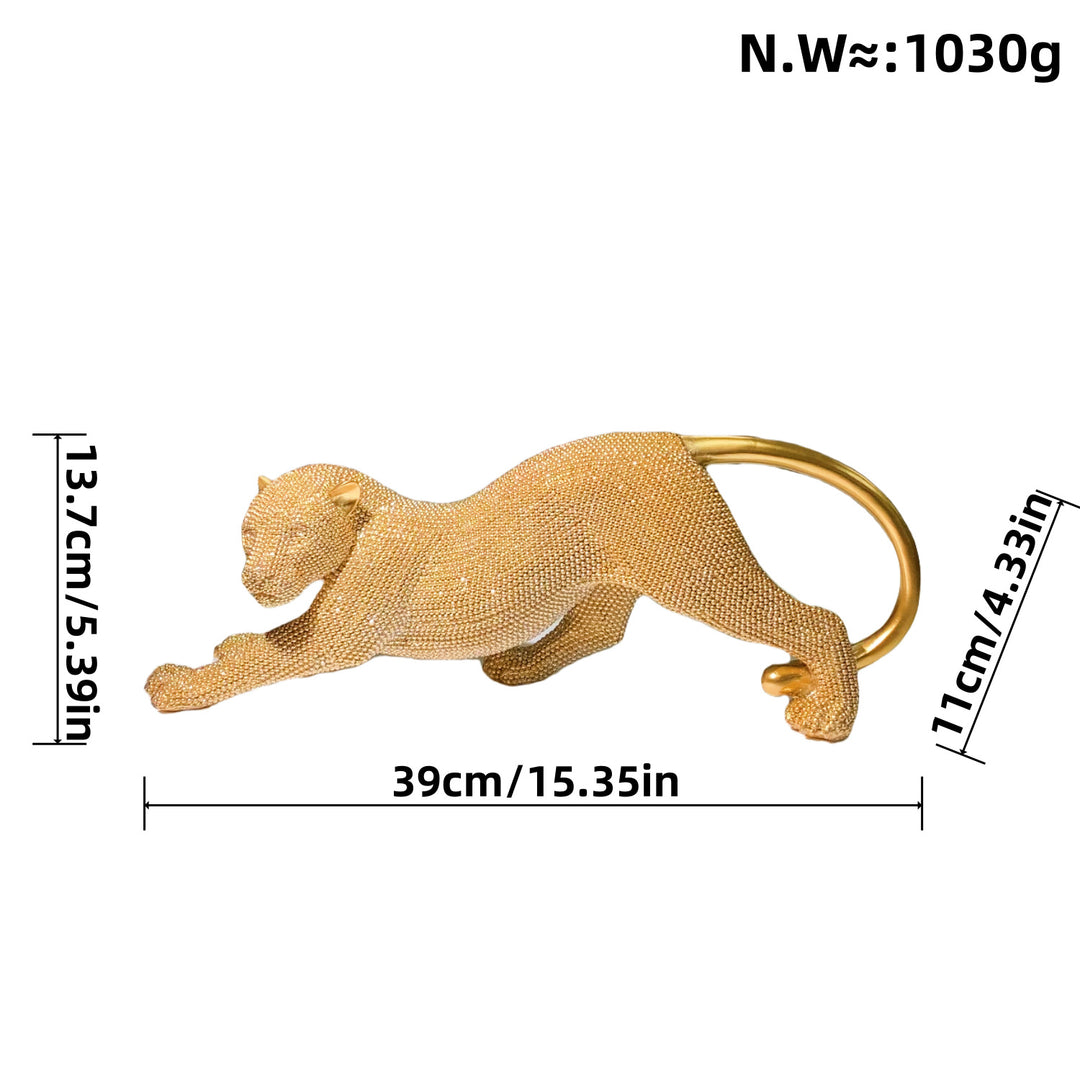 Elegant decorative figure of a panther Bowlift