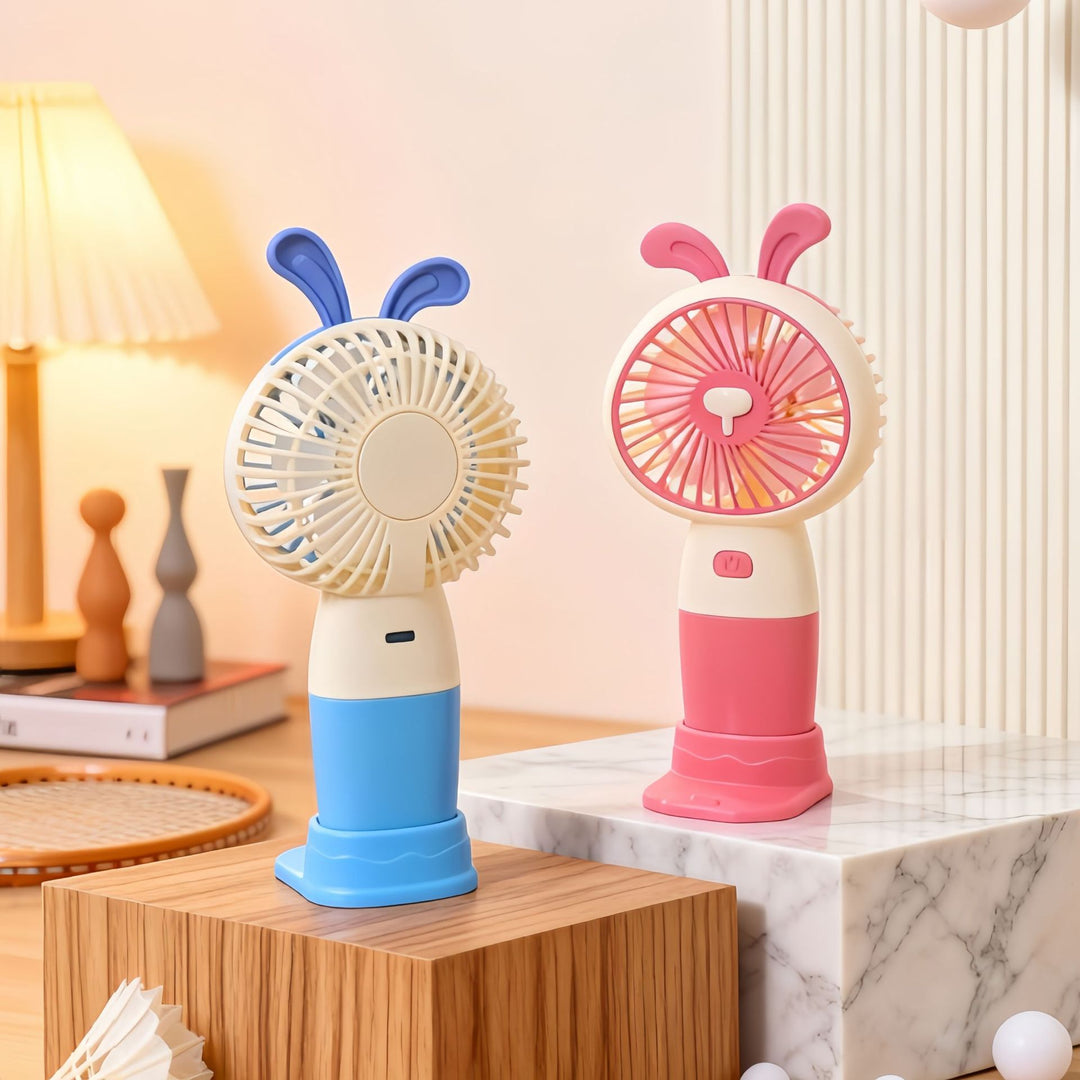 Ladies Portable USB Hand Fan with Playful Design Bowlift