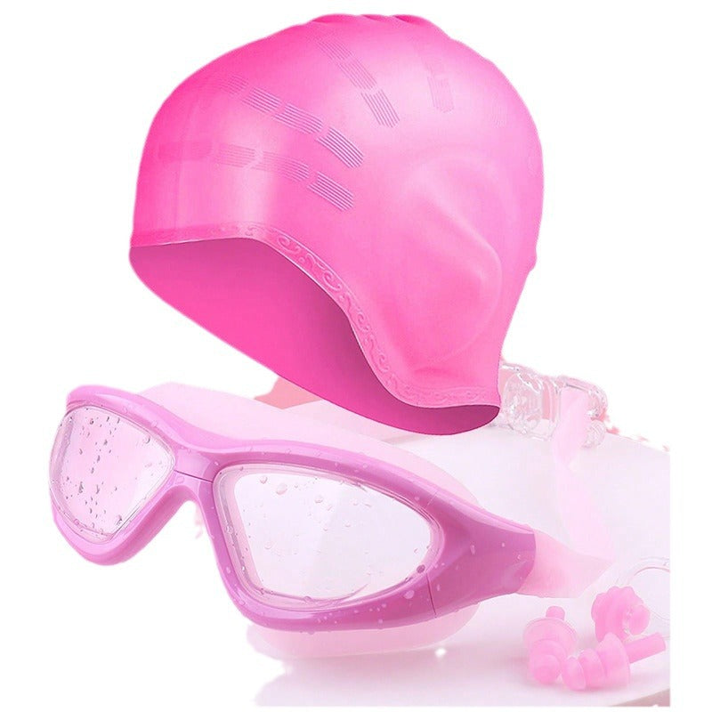 Swim set with comfort swim goggles and cap Bowlift