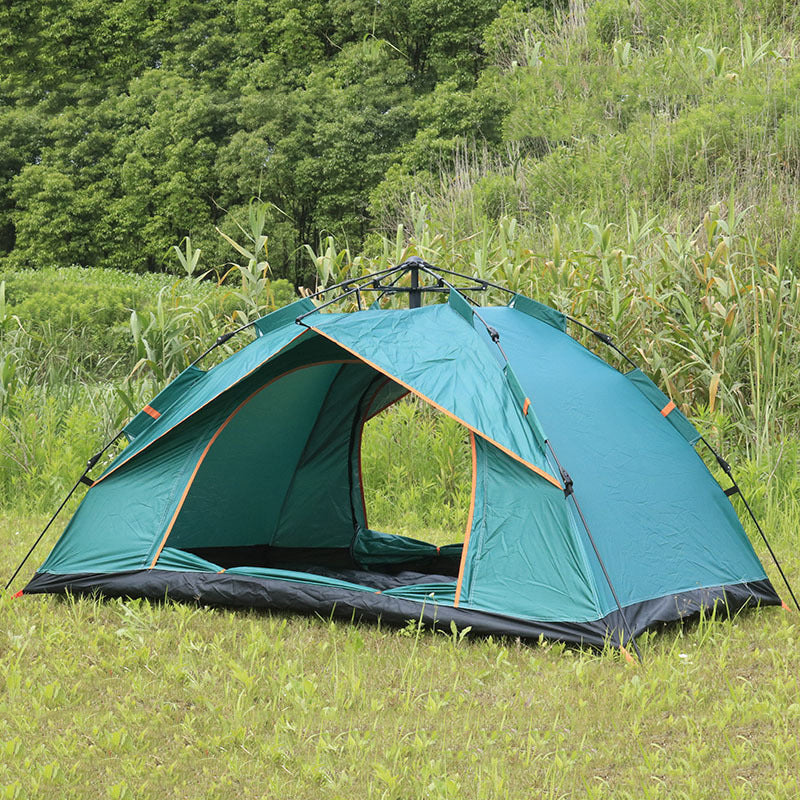 Camping Tent With Expandable Interior And Weatherproof Material Bowlift