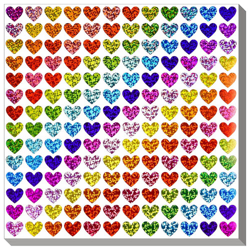Glitter Heart Sticker Set Bowlift