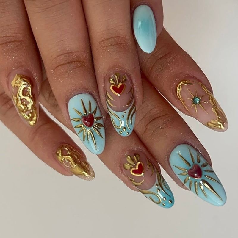 Animal-Inspired Press-On Nail Art Set Bowlift