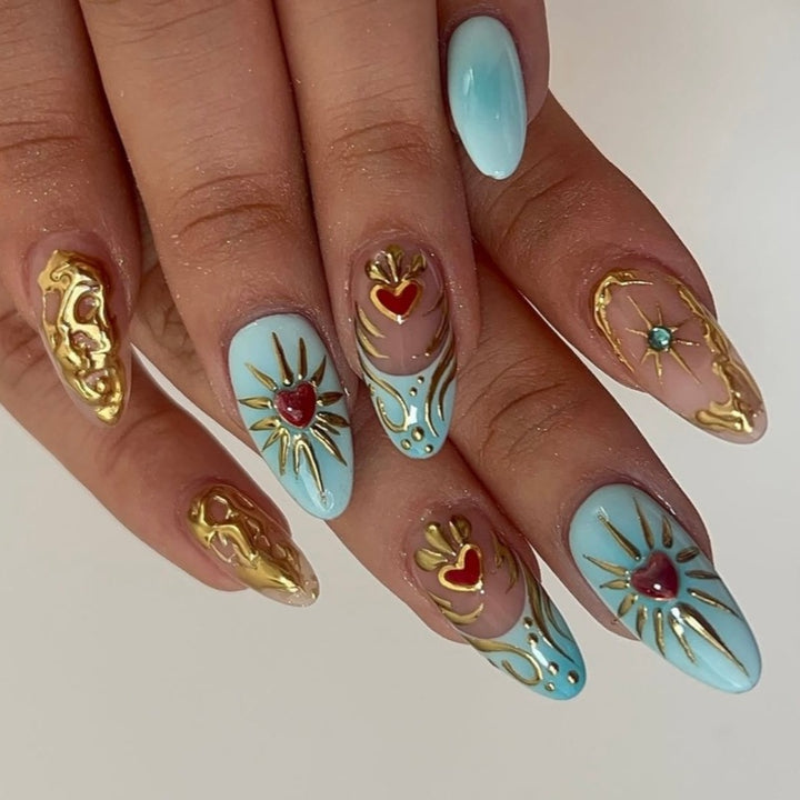 Animal-Inspired Press-On Nail Art Set Bowlift