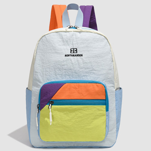 Color Blocked Casual Backpack