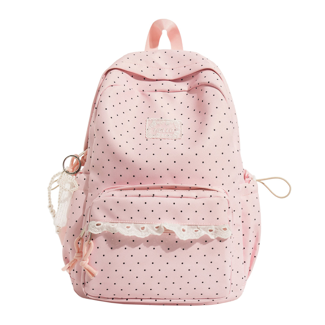 Adorable Polka Dot Backpack Bowlift
