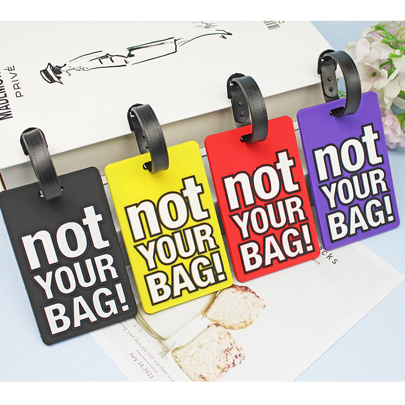 Unisex Luggage Tag with Humorous Design Bowlift