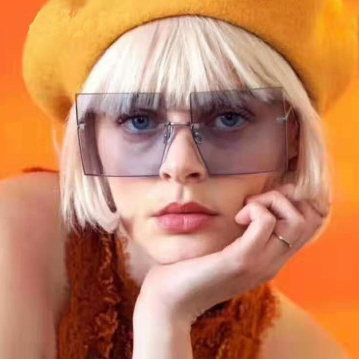 Women’s modern geometric sunglasses with filigree metal frame Bowlift