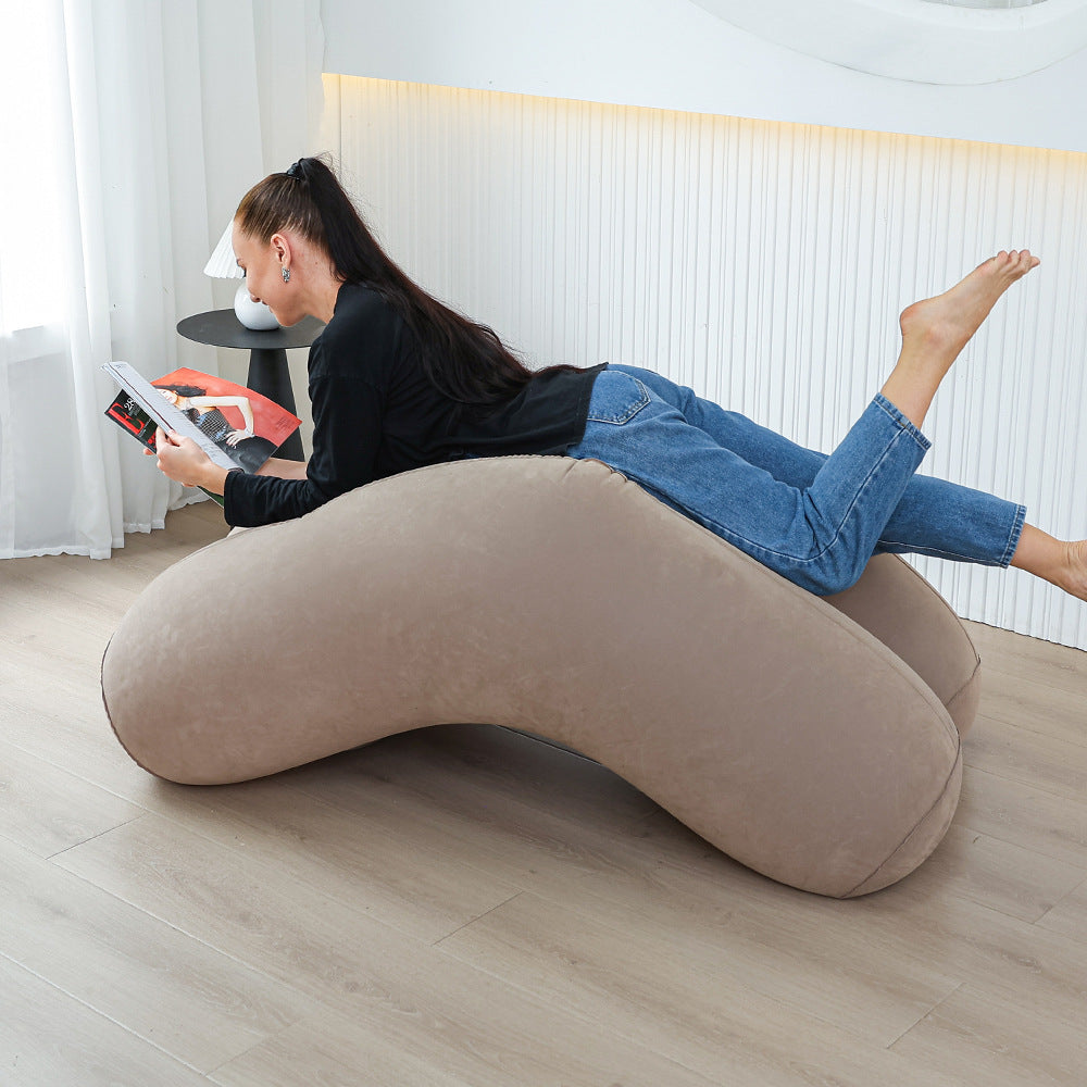 Women's Ergonomic Inflatable Relax Lounger with Headrest Bowlift