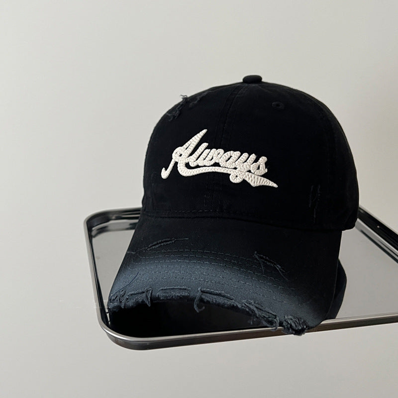 Vintage Distressed Embroidered Baseball Cap