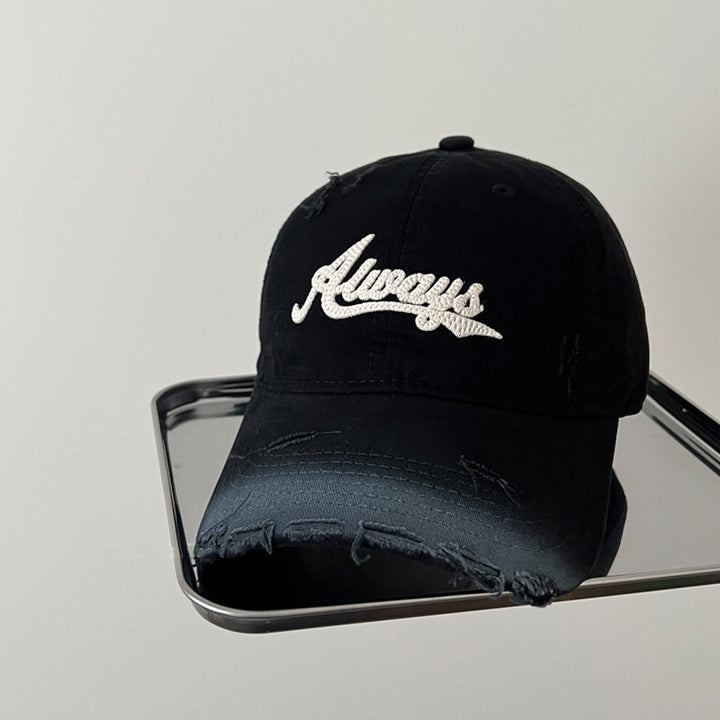Vintage Distressed Embroidered Baseball Cap