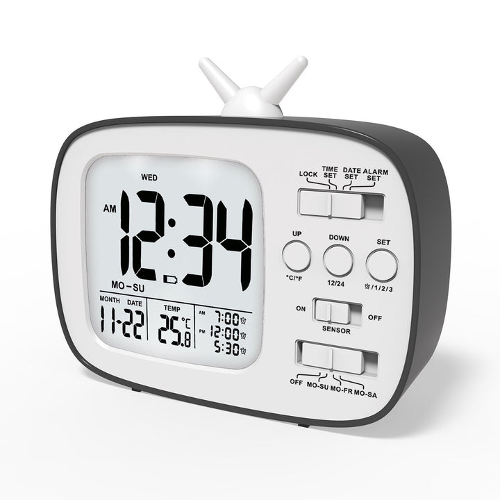 Digital Multifunction Alarm Clock Bowlift