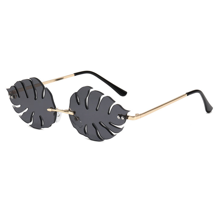 Ladies fashionable sunglasses with striking leaf design Bowlift