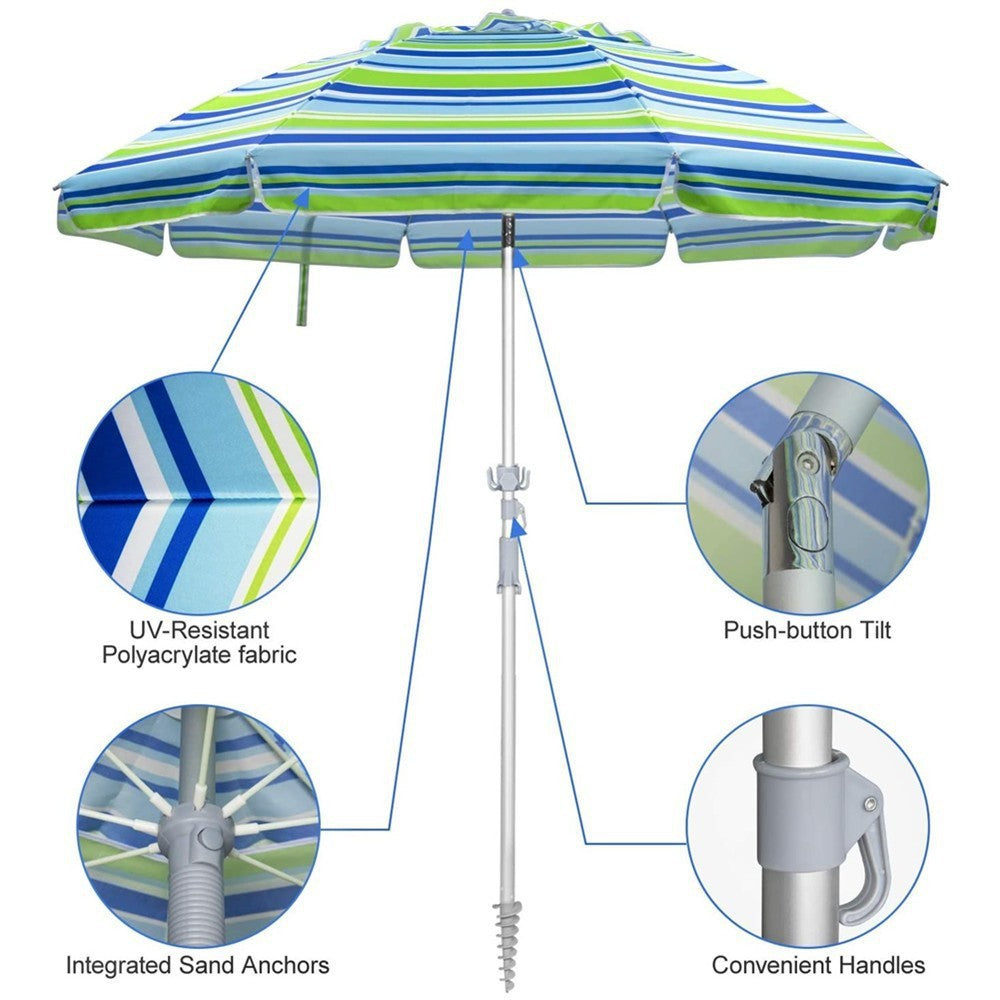 Ladies large sun protection umbrella with stable construction Bowlift