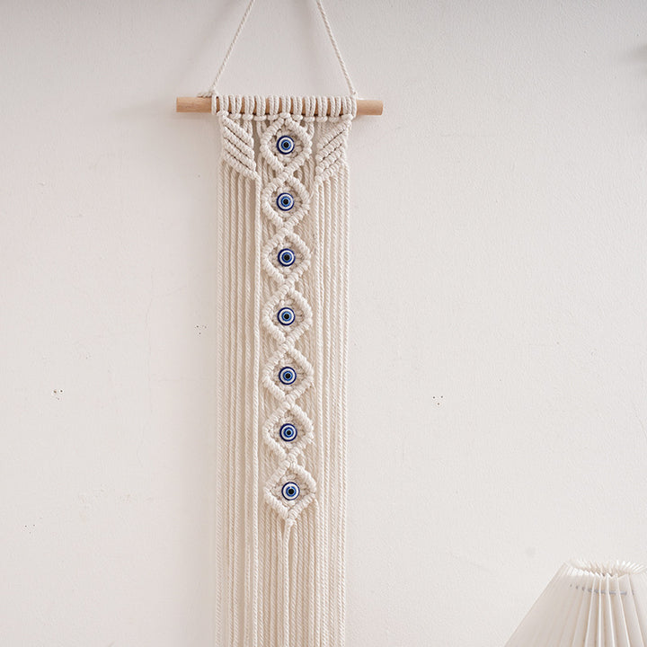Macrame Decorative Wall Hanging with Eye Design Bowlift