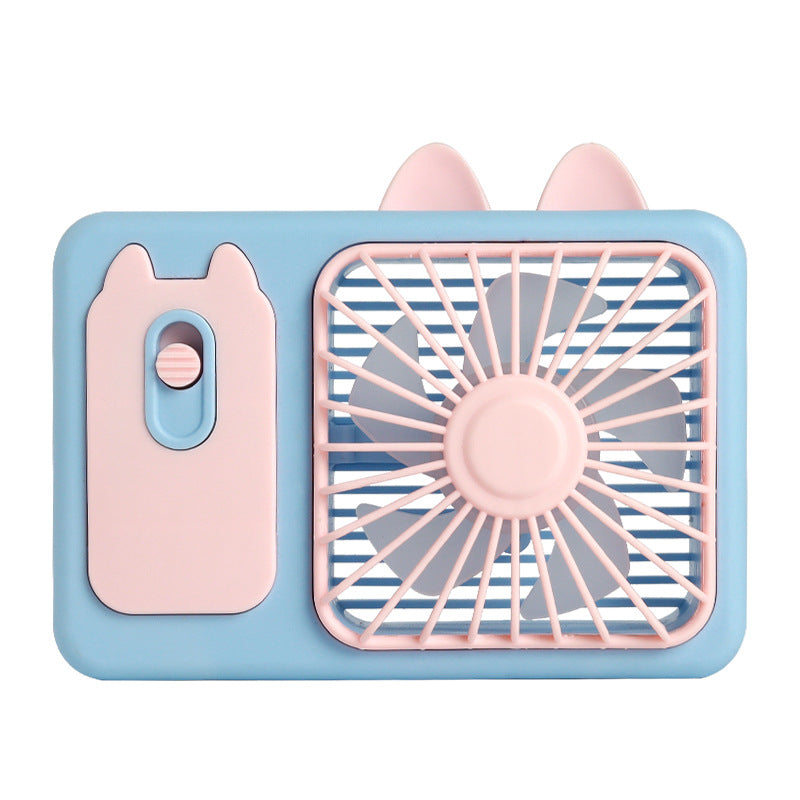 Cute Cat-Themed Portable Desk Fan Bowlift