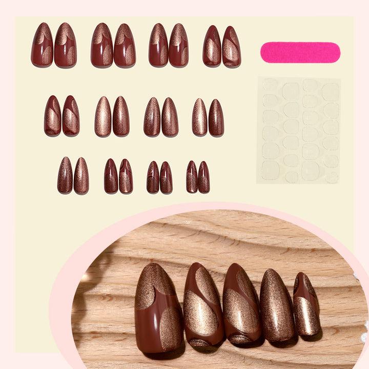 Artistic Stiletto Press-On Nail Set Bowlift