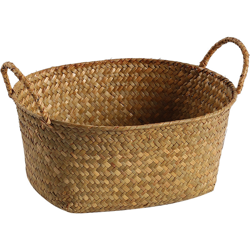 Unisex Handwoven Storage Basket with Ergonomic Handles Bowlift