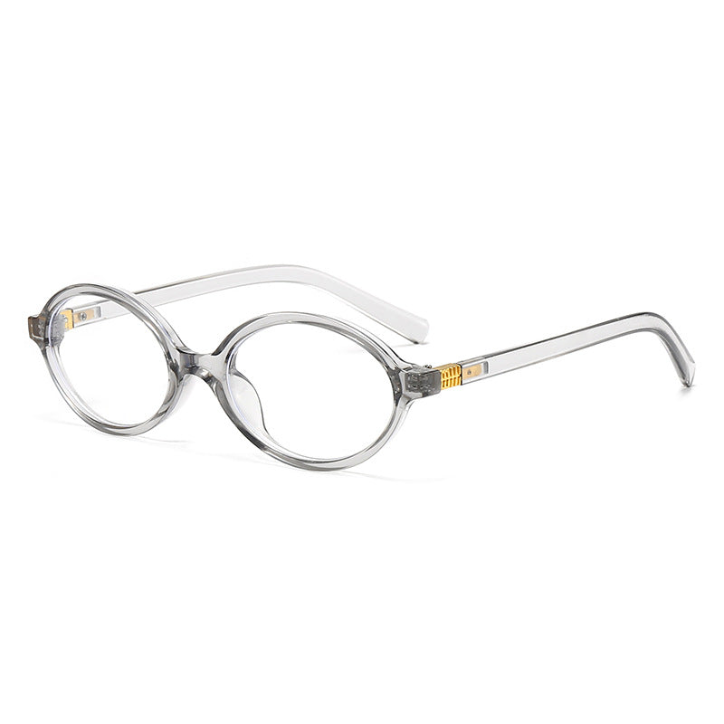Women's fashionable oval glasses with golden accents Bowlift