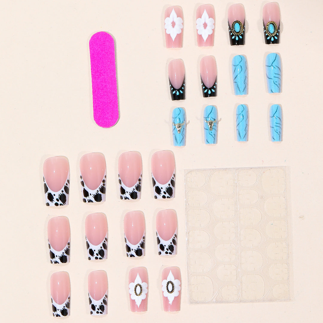 Bohemian Floral Nail Art Extensions Bowlift