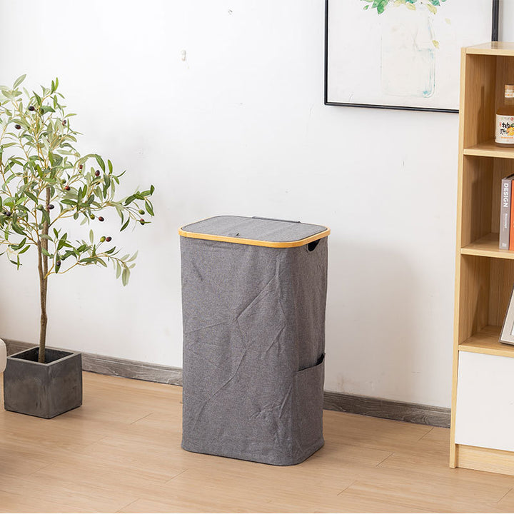 Elegant laundry basket with removable lid Bowlift