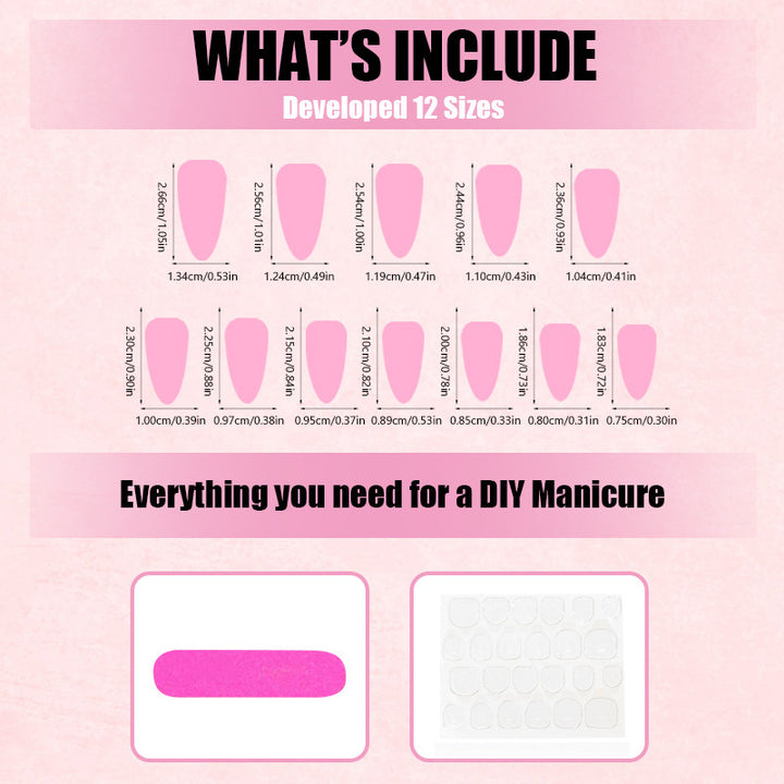 Acrylic nail set with elegant gradient and unique designs Bowlift