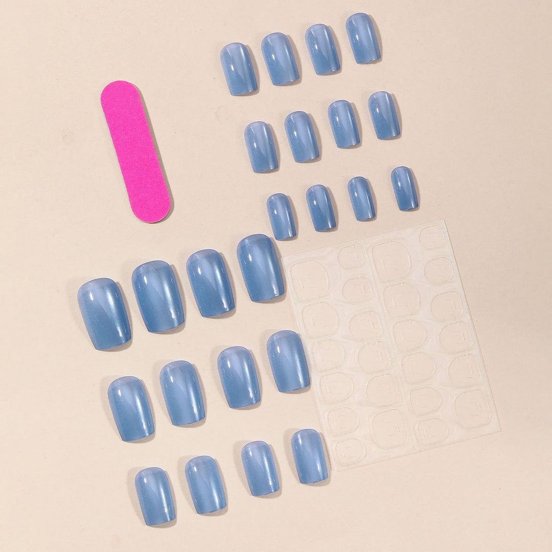 Gradient Glossy Nail Art Extensions Bowlift