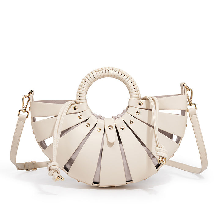 Elegant Fan-Shaped Handbag Bowlift