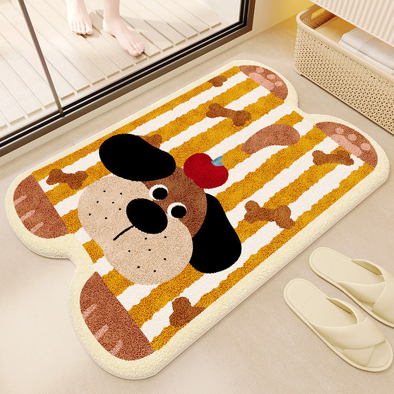 Cute Cartoon Cat Shaped Bath Mat