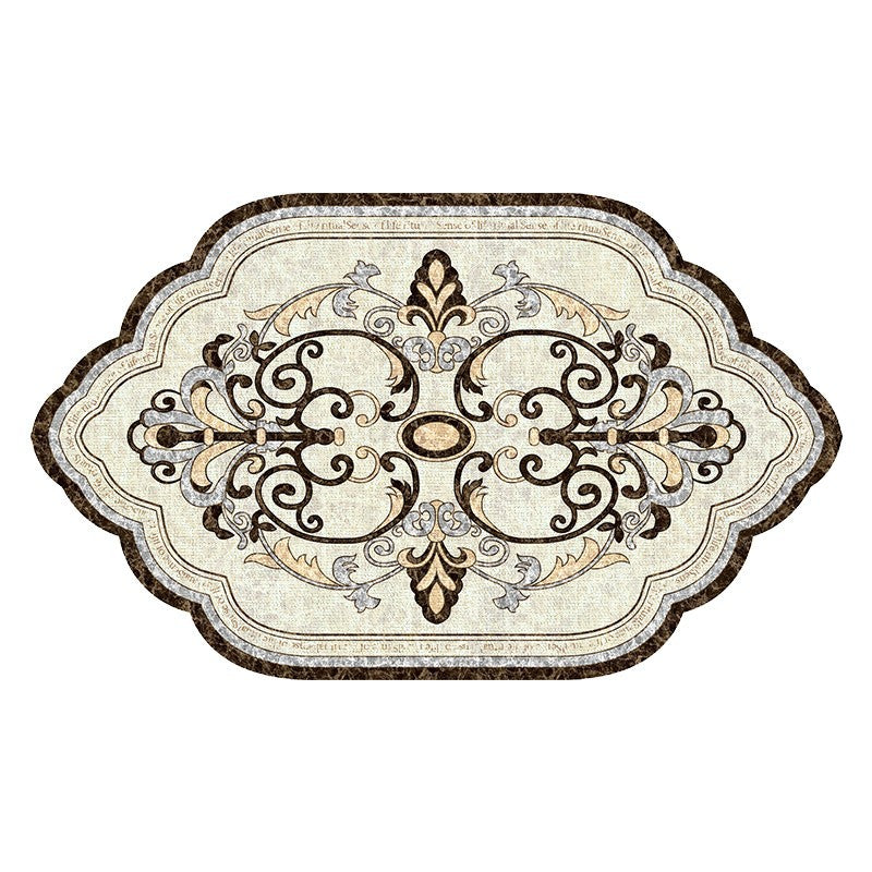 Unisex Vintage Floral Bath Mat Bowlift