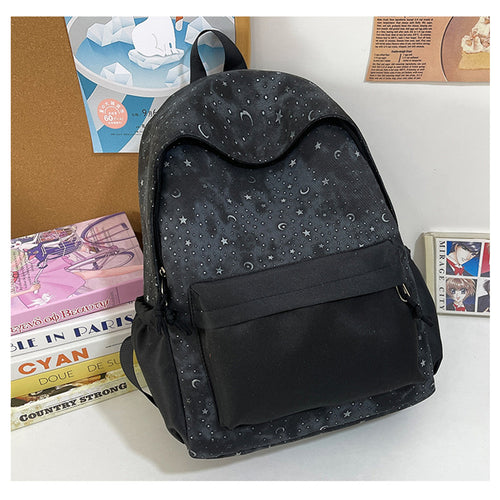 Stylish Star-Patterned Backpack
