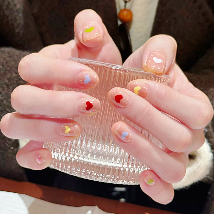 Artistic Cat-Themed Press-On Nail Art Set Bowlift