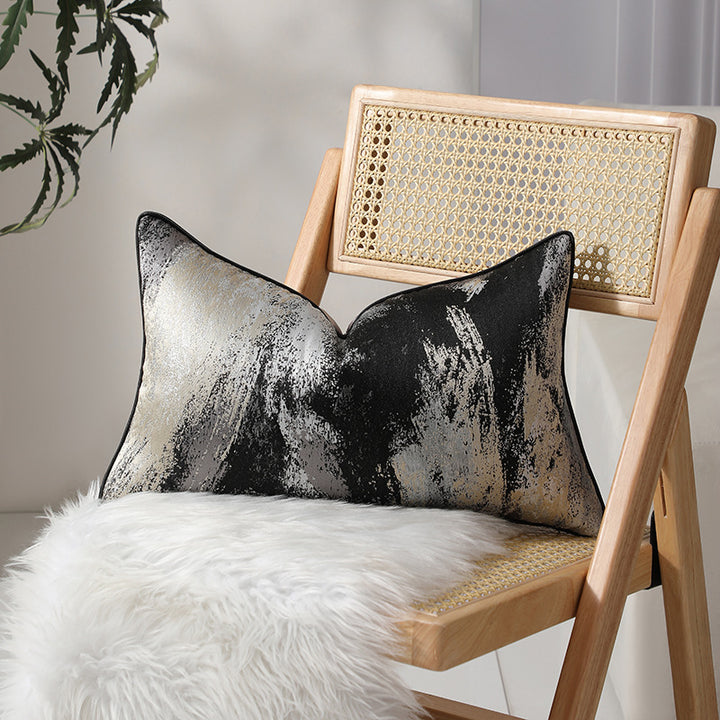 Artistic Geometric Pattern Lumbar Pillow