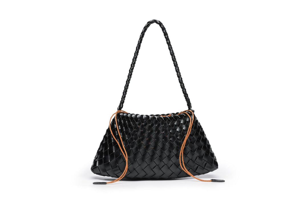 Textured Woven Shoulder Bag Bowlift