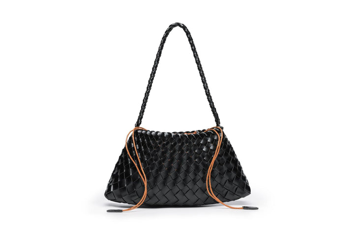 Textured Woven Slouchy Shoulder Bag Bowlift