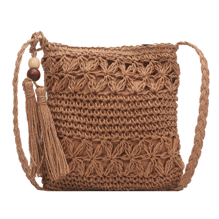 Hand-knotted macrame bag with special wave pattern Bowlift