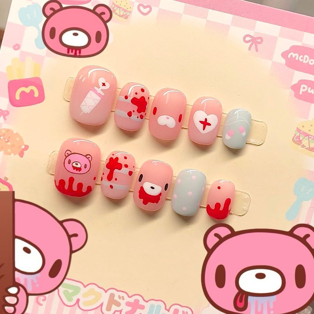 Artistic Coffee-Inspired Press-On Nail Art Set Bowlift