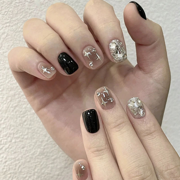 Glamorous Gemstone-Embellished Nail Art Set Bowlift