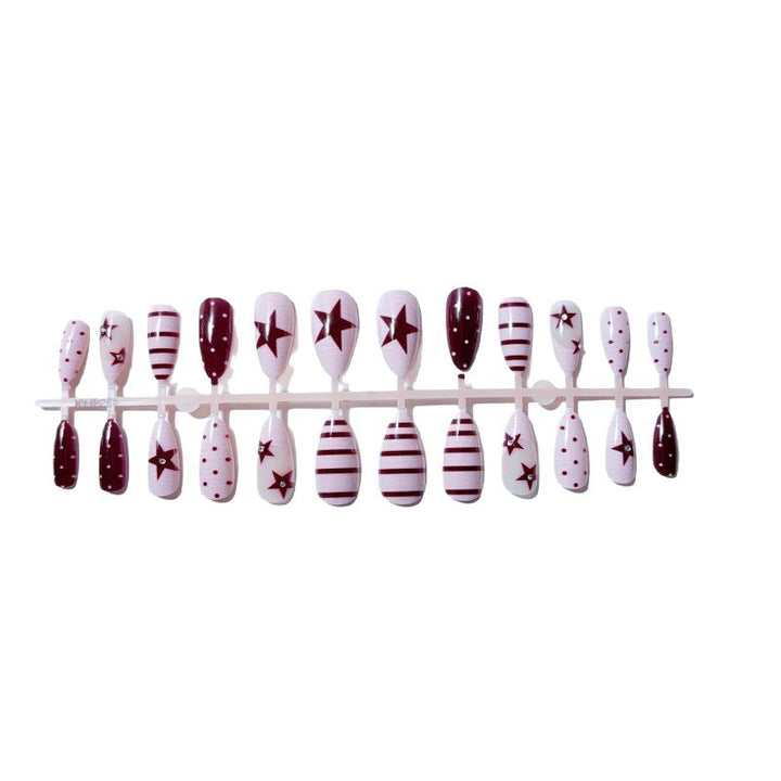 Artful Nail Set with Festive Star Design Bowlift