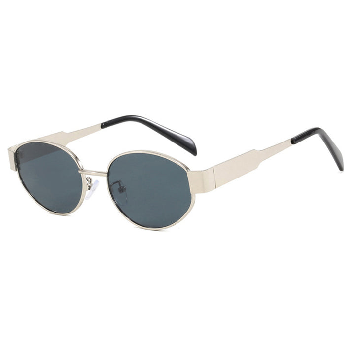 Fashionable oversized sunglasses with metal frame Bowlift