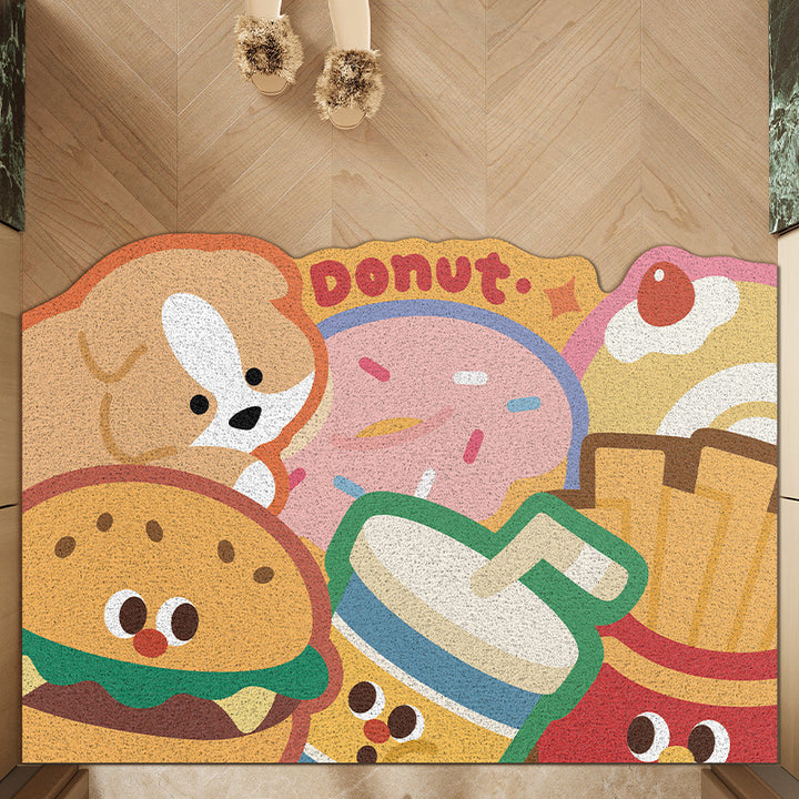 Whimsical Food-Themed Indoor Mat Bowlift