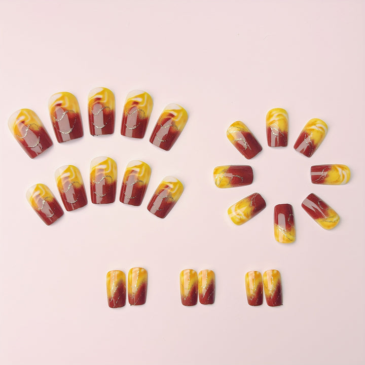 Marble Design Nail Art Bowlift