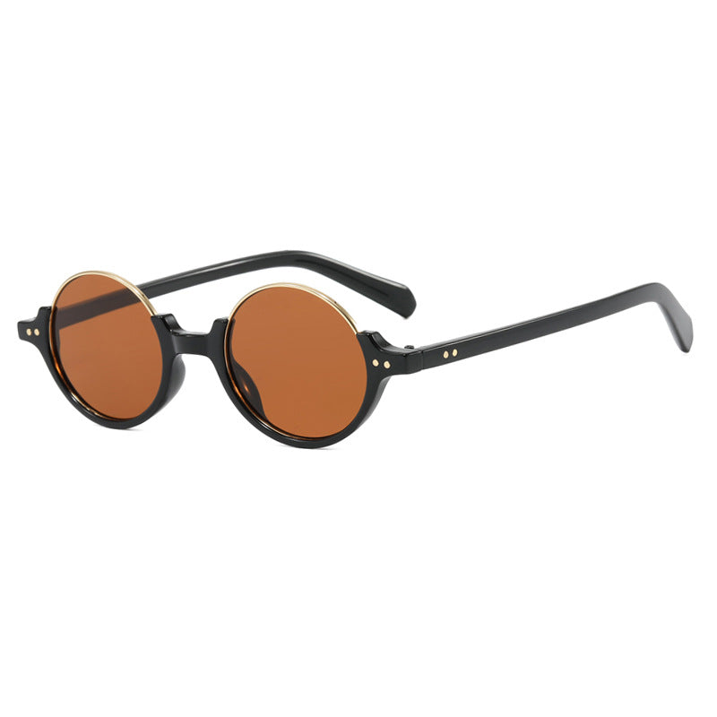 Women's round sunglasses with elegant plastic frame Bowlift