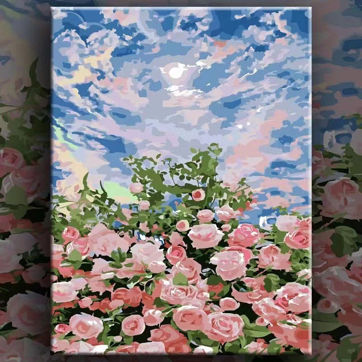 Floral Landscape Canvas Art Bowlift